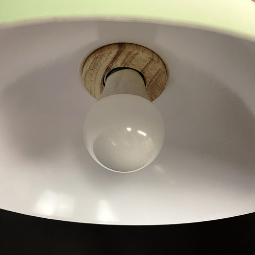 Wood and metal flush mount deals light